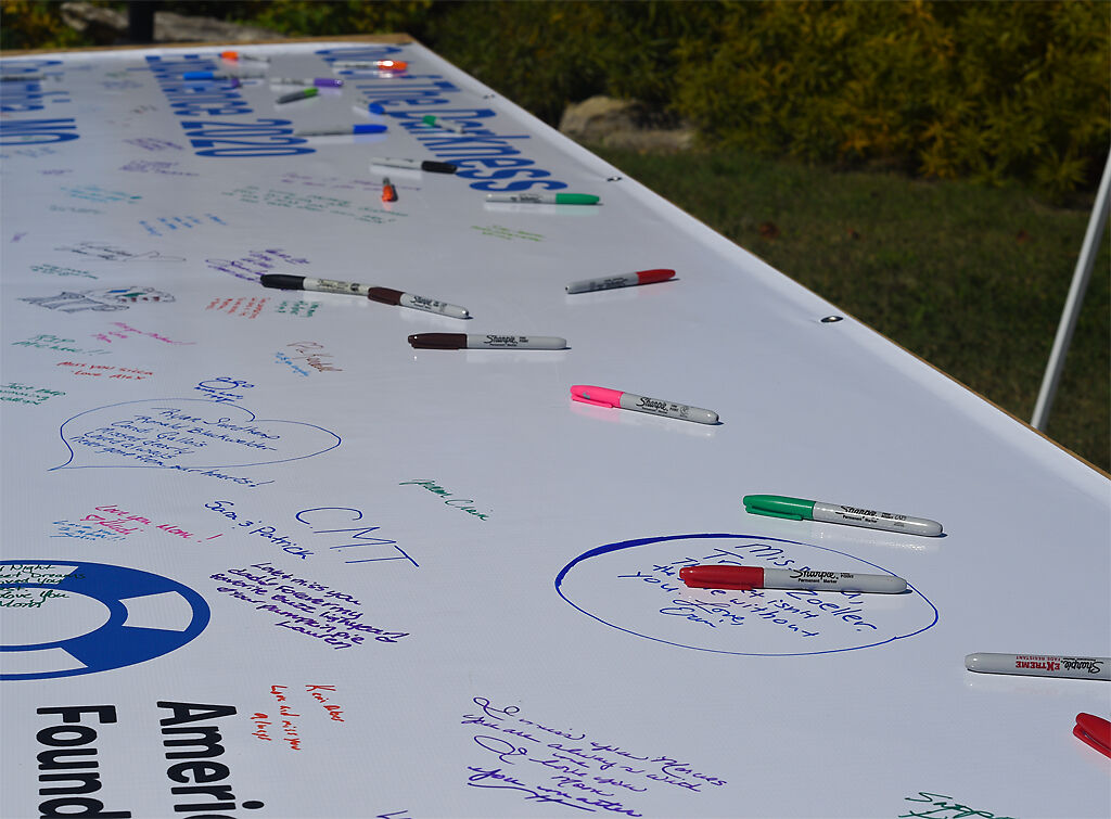 The American Foundation for Suicide Prevention banner displays messages